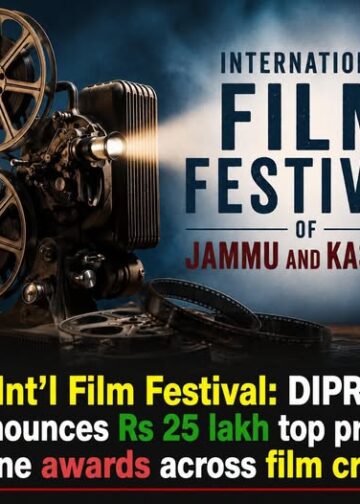 DIPR announces cash prizes across 9 categories for IFFJK 2026