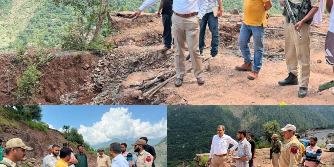 DC Ramban inspects Dalwas-Sowani Road, directs PMGSY to expedite restoration