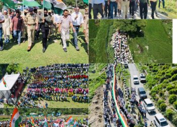 Har Ghar Tiranga : DC, SSP lead Mega Tiranga Rally at Iconic Vibrant Village Teetwal