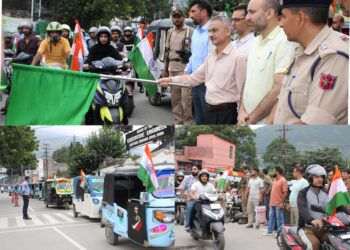 Bike, e-rickshaw rally taken out in Doda