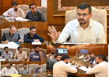 DC Kulgam chairs District Level Aadhaar Monitoring Committee Meeting