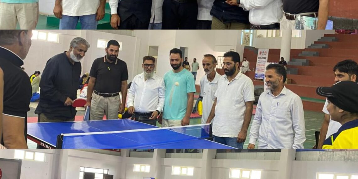 Inter District Divisional Level Table tennis championship inaugurated at Indoor Stadium Shopian