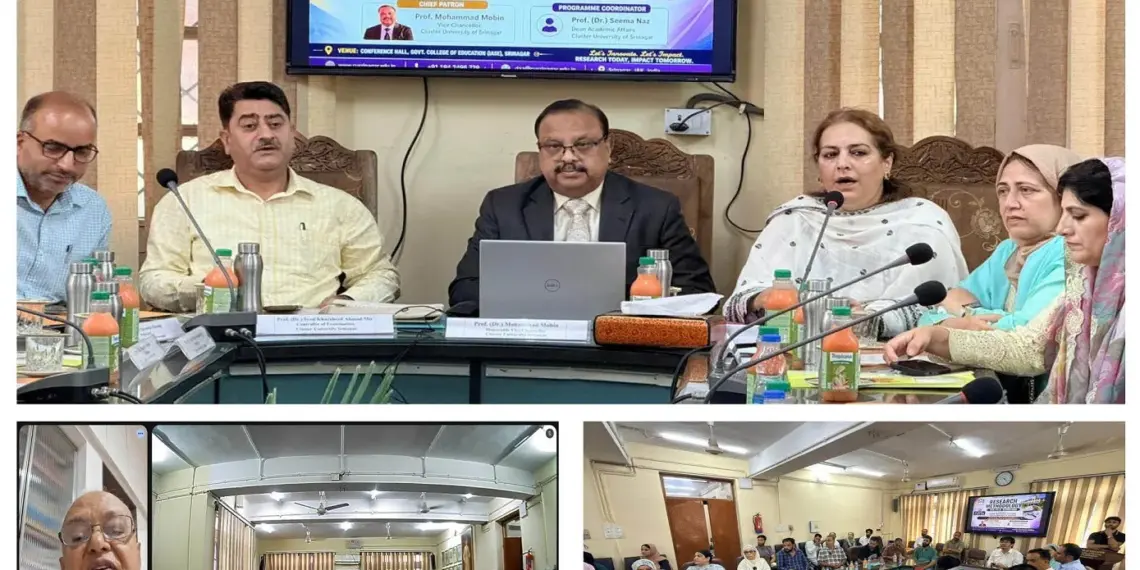 Research Methodology for PhD Scholars : Cluster University Srinagar organises 3-day workshop