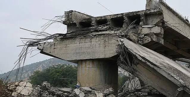 One killed, three injured in Vijaypur flyover collapses