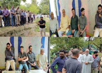 DC Kupwara visits Tekipora Lolab, reviews development, public issues