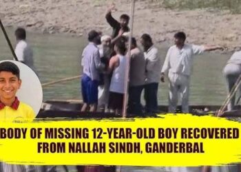 Body of 12-yr-old boy recovered from Nallah Sindh