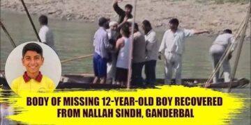 Body of 12-yr-old boy recovered from Nallah Sindh