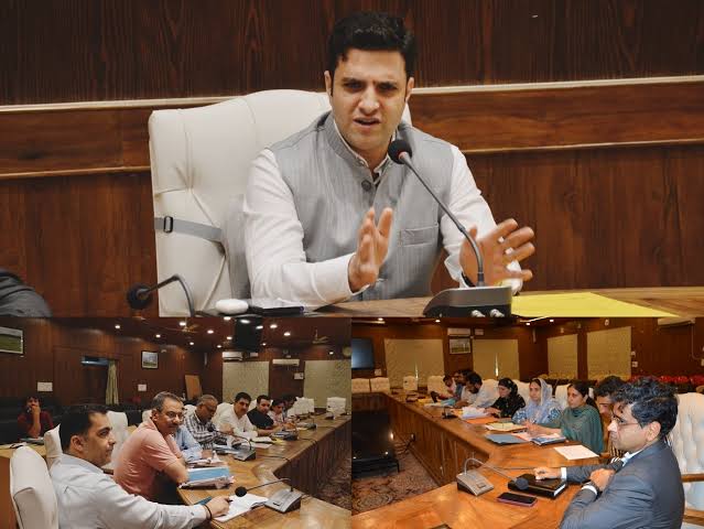DC Budgam takes department- wise review