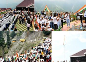 Tiranga rally at Shaurya Gatha Sadhna Top echoes with spirit of Patriotism