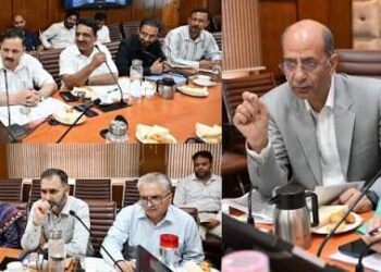Strengthening Academic Profile : Sakeena Itoo, Nasir Aslam Wani review progress on development activities of KU’s campus at Wayan Kupwara