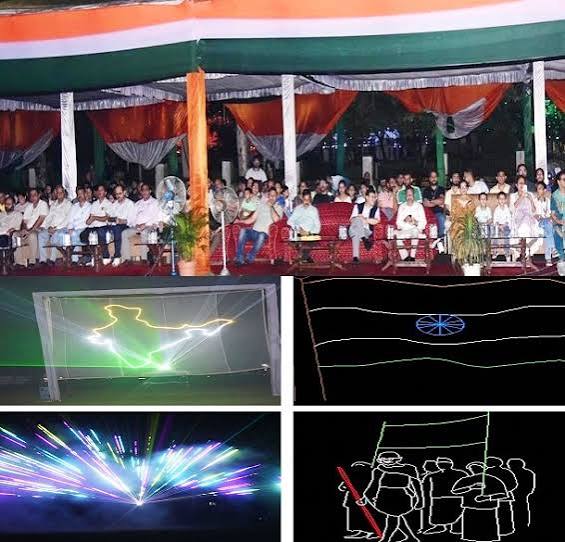 Har Ghar Tiranga Campaign : Scintillating laser, multimedia show hosted in Udhampur