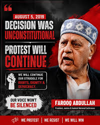 Aug 5 move was unconstitutional: Dr Farooq