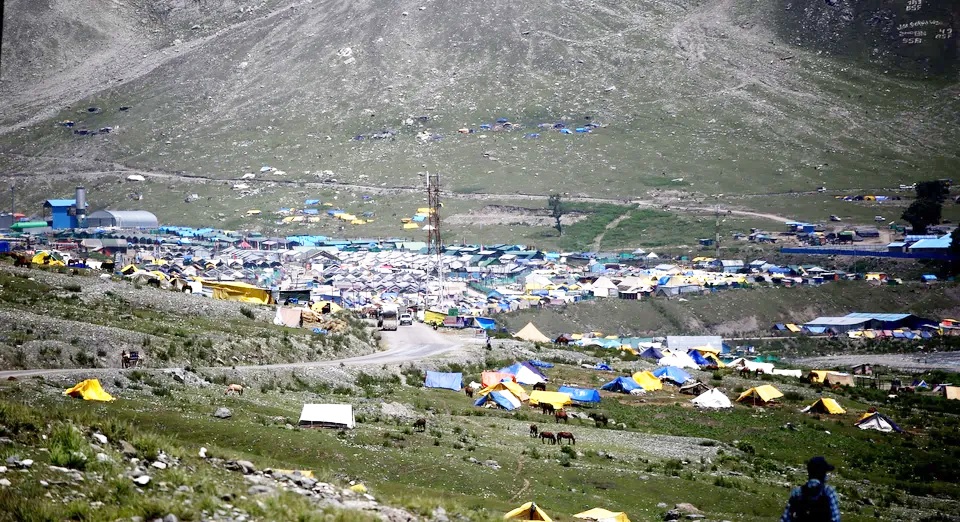 === Inclement weather, repair works === Amarnath Yatra remains suspended from Baltal route