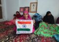 Kulgam artisan crafts National Flag through traditional needlework