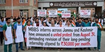 Protesting MBBS interns demand written order for stipend revision