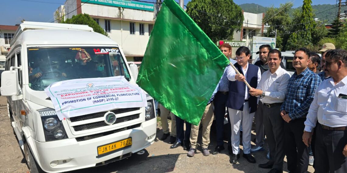 DC Udhampur flags off inter-state exposure visit of farmers Releases book on natural farming