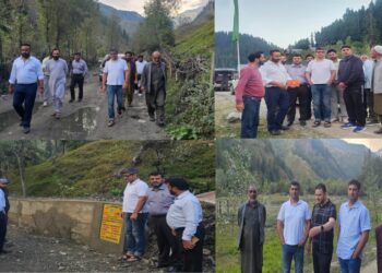 Additional Secretary RDD&PR undertakes tour of Machil Block, inspects development works