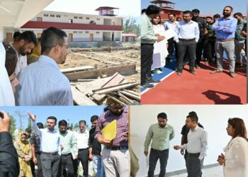 DC Kulgam inspects ongoing construction works at JNV Mirhama