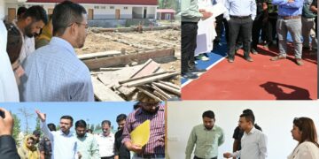 DC Kulgam inspects ongoing construction works at JNV Mirhama