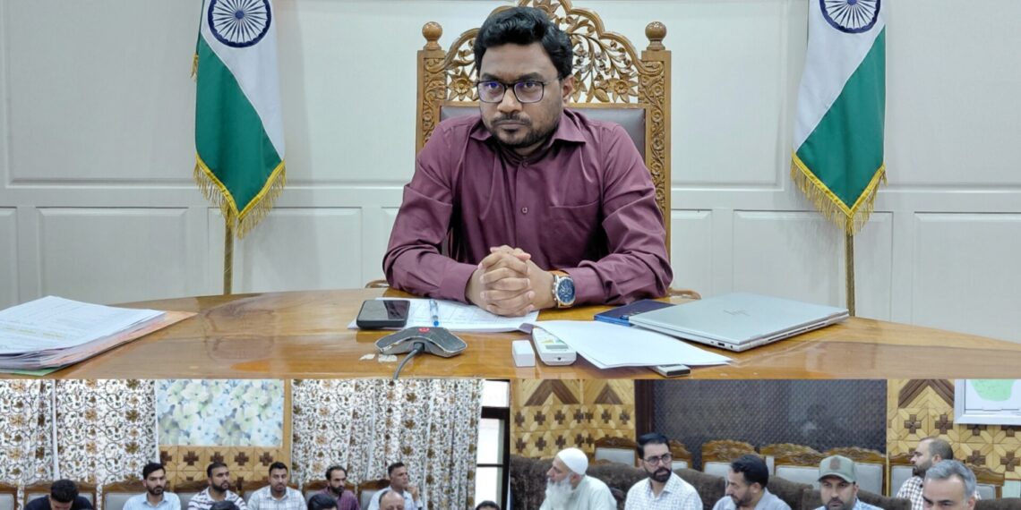 DC Kupwara reviews progress under HADP, JKCIP