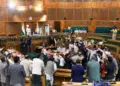 === J&K Assembly Autumn Session ===  Ruckus, slogans, adjournment mark day 1