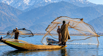 Kashmir’s fishermen struggle to make living from traditional livelihoods