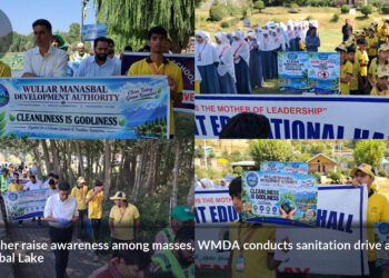 WMDA conducts sanitation drive around Manasbal Lake