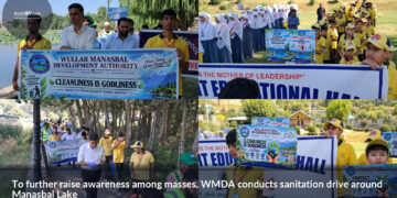 WMDA conducts sanitation drive around Manasbal Lake