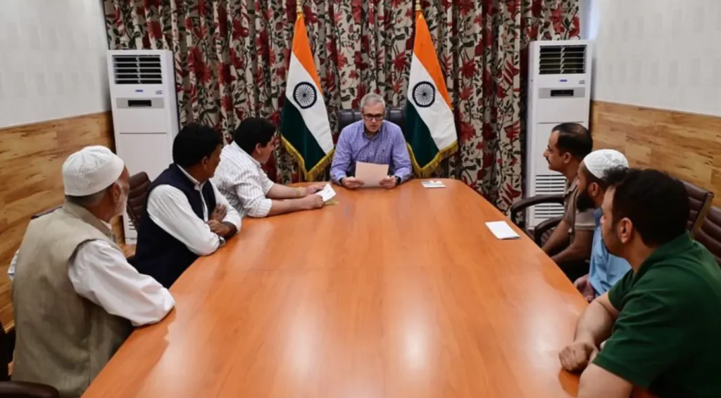 CM Omar meets legislators, other deputations