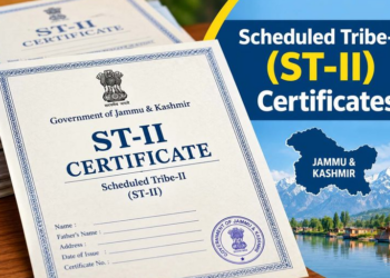 ‘Over 5.73 lakh ST-II certificates issued across J&K’