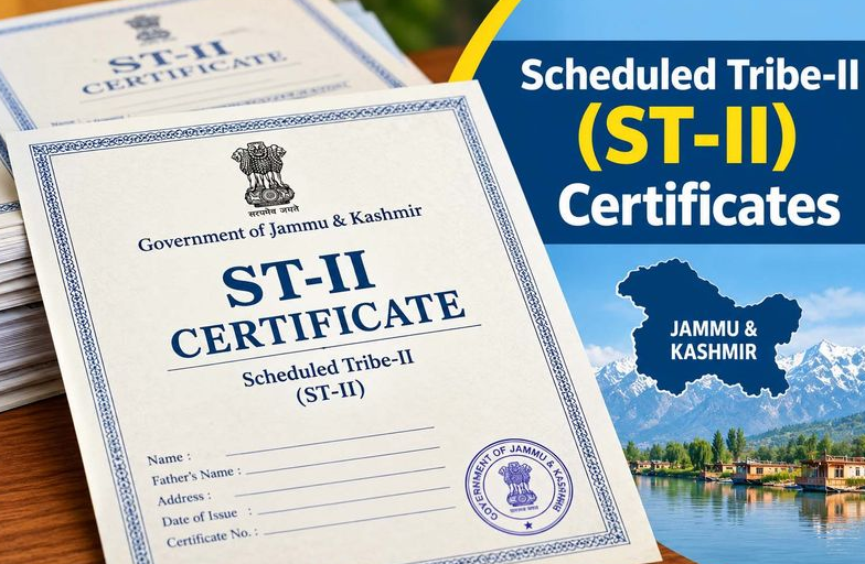 ‘Over 5.73 lakh ST-II certificates issued across J&K’