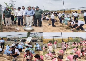 JMC, Urban Forestry organise Miyawaki Plantation Drive at Bhagwati Nagar