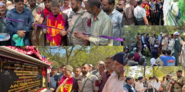 Speaker inaugurates inner link roads, lays foundation stone for bridge in Tangnar Sheikhpura