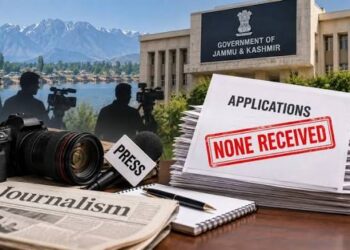 Govt says no applications received under J&K Journalist Welfare Scheme