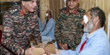 Army Chief visits Tangdhar, interacts with patients at mega eye surgery camp