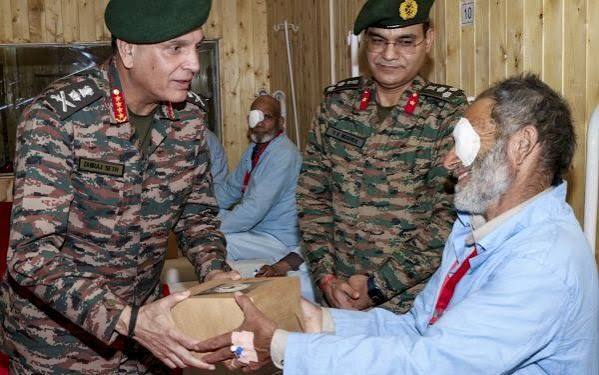 Army Chief visits Tangdhar, interacts with patients at mega eye surgery camp