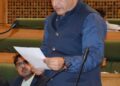 Javid Dar lays CAG Reports in Assembly