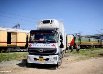 25,000 MTs of apples transported by rail from Kashmir last season