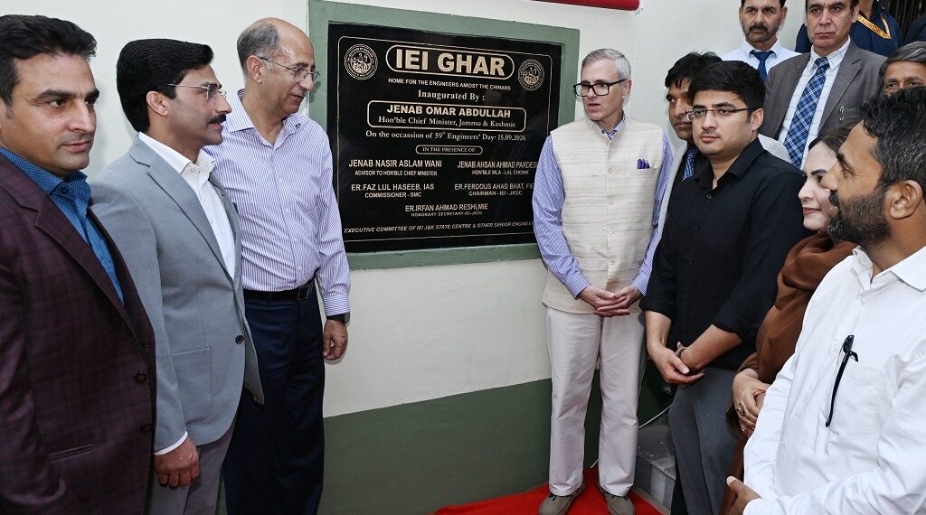 CM Omar inaugurates IEI guest house at Church Lane
