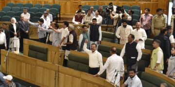 Pandemonium in J&K Assembly as NC, BJP clash over holiday row