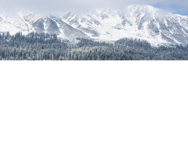 Fresh snowfall in higher reaches