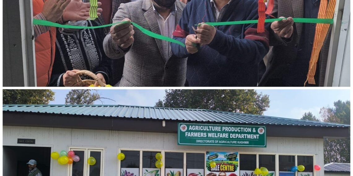 Director Agriculture Kashmir inaugurates Agricultural Products Sale Centre at Lal Mandi