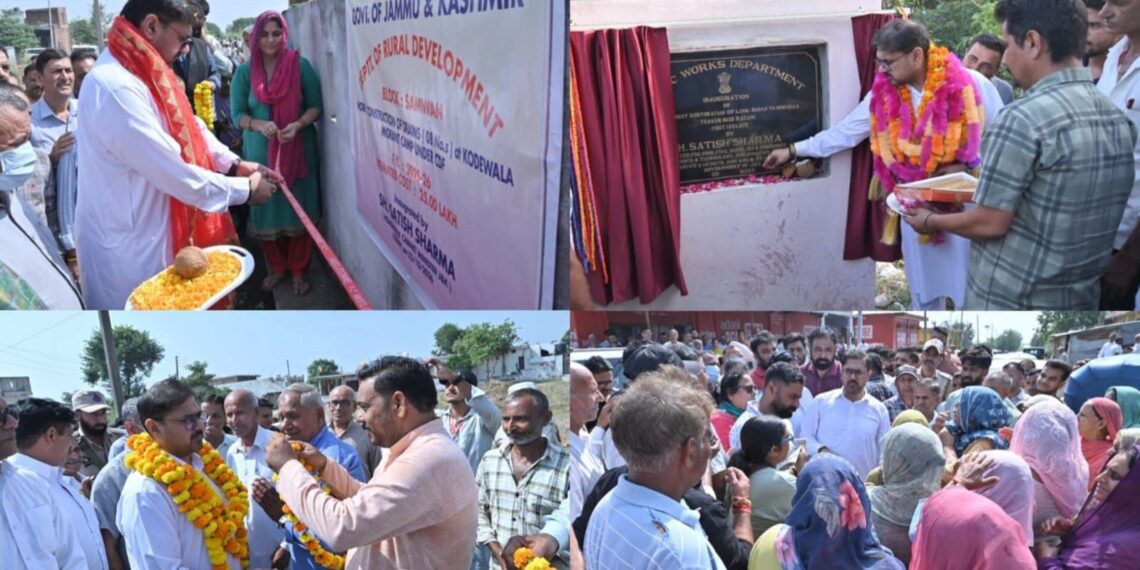 Satish Sharma undertakes development tour of Chhamb