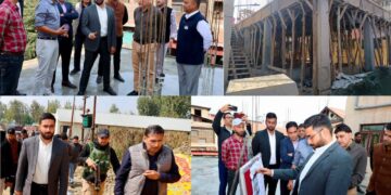 DC Srinagar inspects progress in construction of District Circuit House Bemina