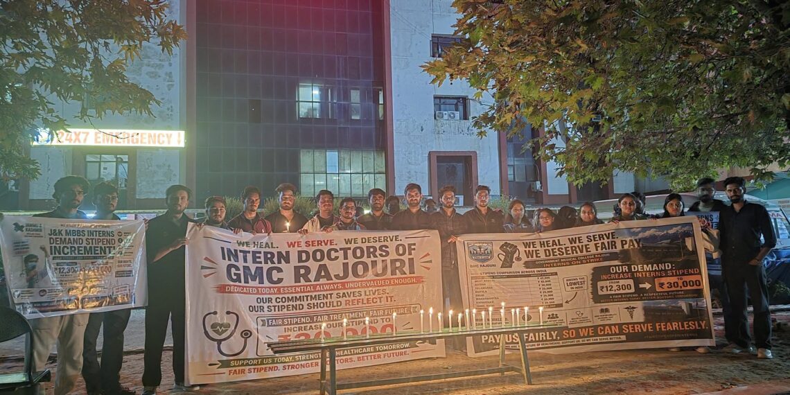 Medical interns hold candlelight marches over delay in stipend hike