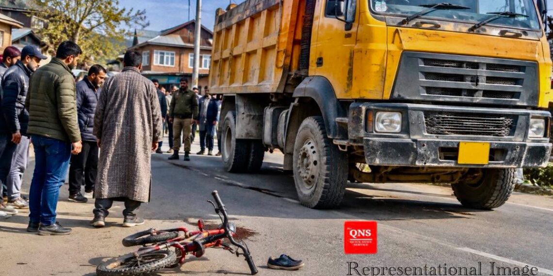 Dumper hits, kills 6-yr-old boy in Kulgam