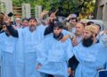 Mubarak Gul supporters protest cabinet snub in Srinagar