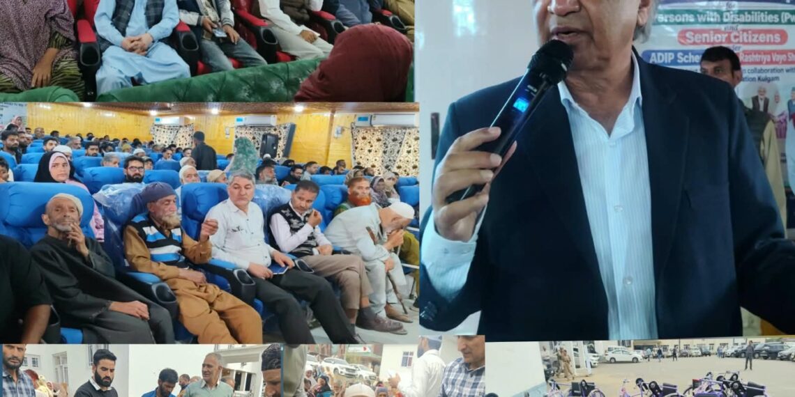 Distribution Camp under ADIP, RVY schemes held in Kulgam