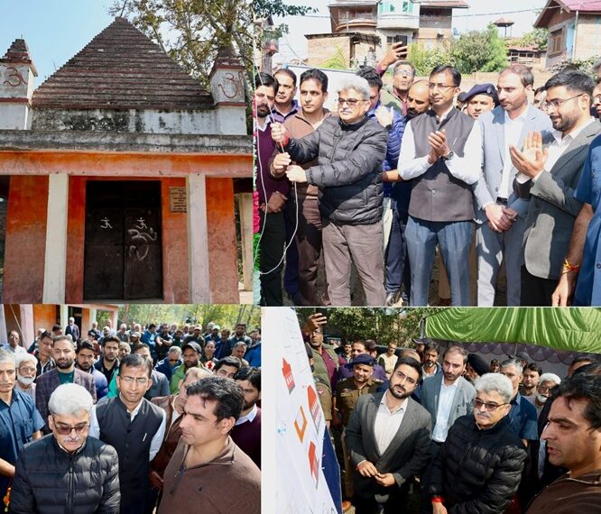 CS lays foundation stone for restoration of Vittal Bhairav Temple in Rainawari