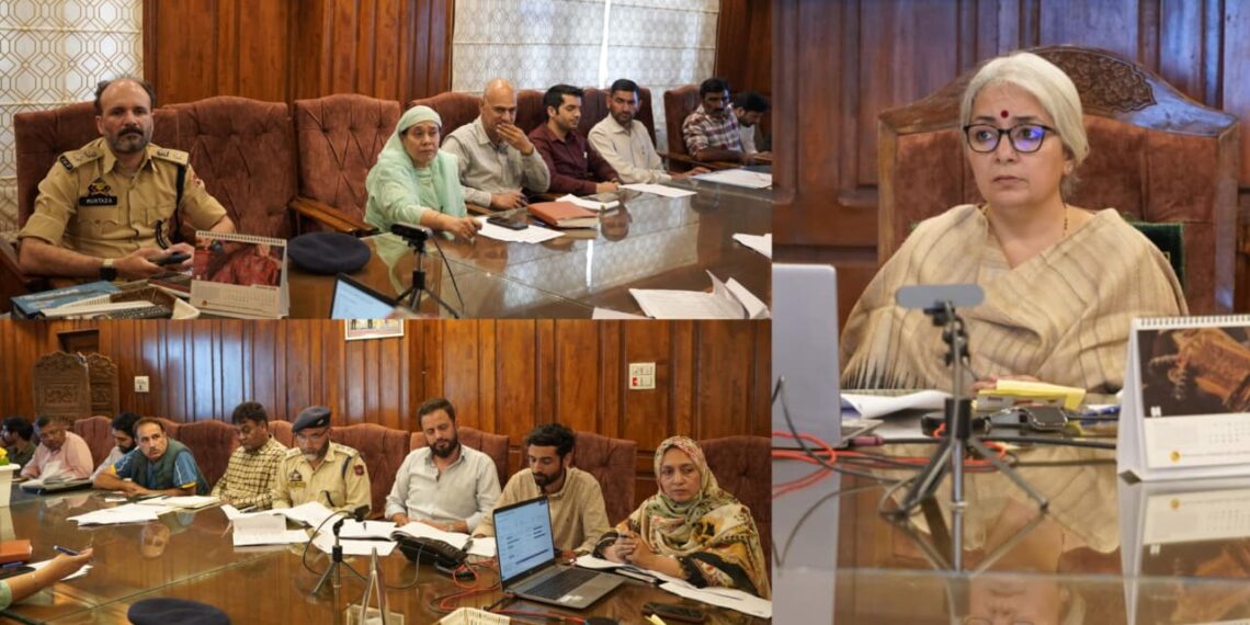 DC Bandipora reviews Road Safety Measures